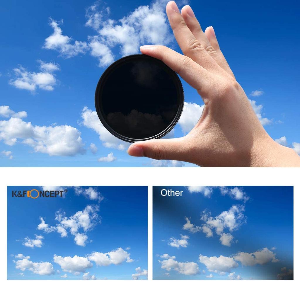 Concept Variable ND Filter Variable ND Light Attenuation Range MRC Nano Coating No Unevenness K&F NANO-X ND2~ND32 X-shape () (62MM, NANO-X NDX2-32)