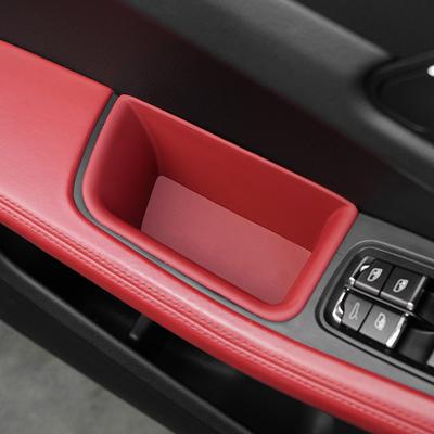 Porsche Cayenne Macan Araba Kapı Kolu Saklama Kutusu Ön Arka Kapı Düzenleyici Anahtar Telefon Tutucu LHD Otomobil İç Aksesuarları