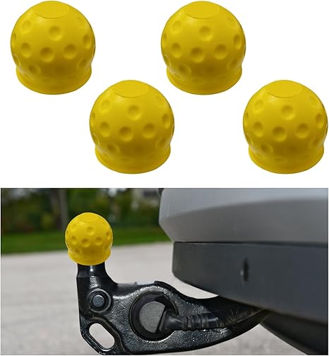 

4PCS Rear trailer ball protective Cap - RV Trailer automatic Pull rod cover - durable head cover for trailer connector