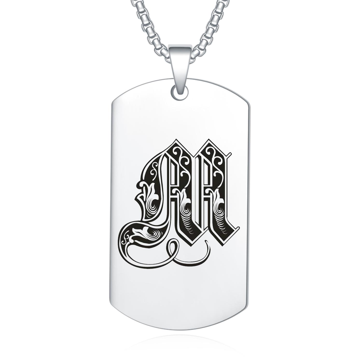 

Заглавные буквы AZ Начальный штамп Индивидуальный идентификатор Имя Название команды Подвески Ожерелья для мужчин и женщин Ювелирные изделия Подарки для пар Друзей Семьи Коллег по работе и детей M