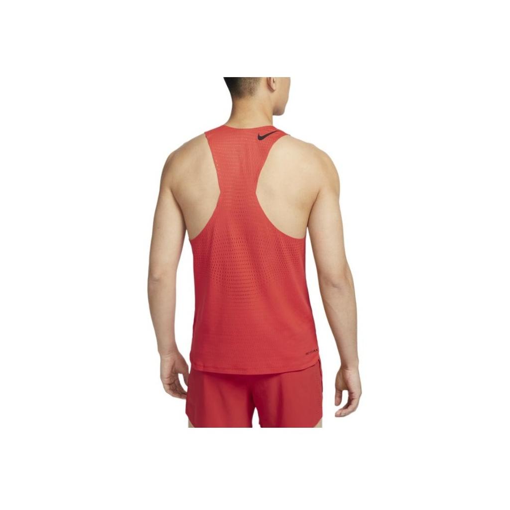 Nike Aeroswift Dri-FIT ADV Logo Quick-Dry Running Sleeveless Vest Men tops Light-Red Dark-Red Black FN4232-696