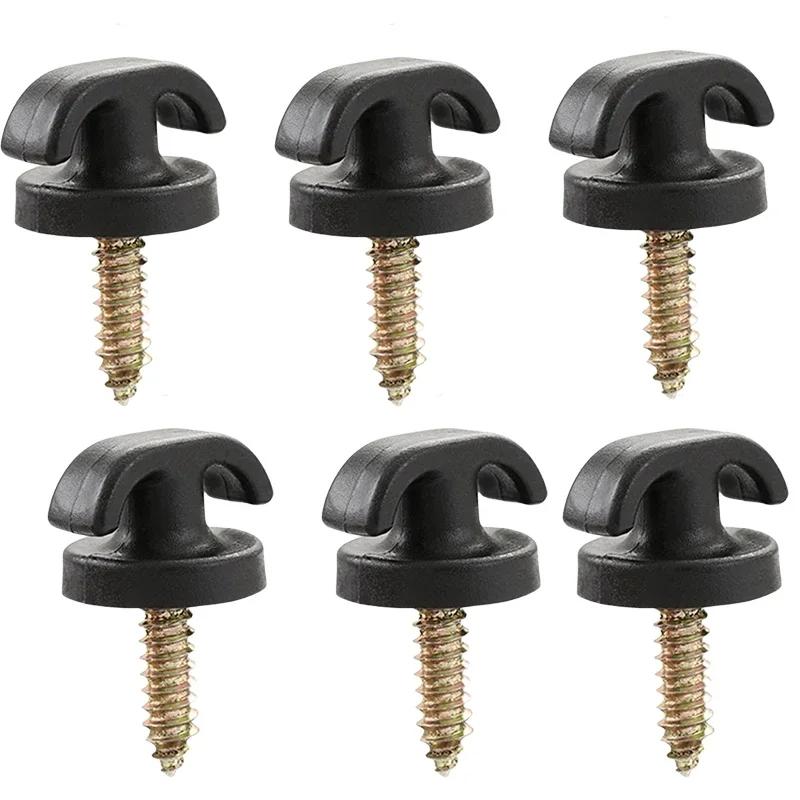 1/8pcs Universal Car Rear Trunk Envelope Cargo Net Tie Down Hook Ring Loop Hanging Mounts and Holder Trunk Organizers Auto Parts