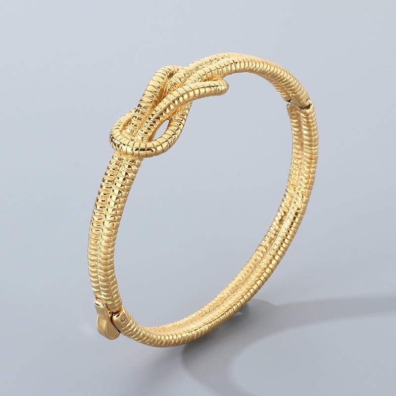 Kalen Round Snake Chain Bangles for Men and Women Gold Color Stainless Steel Jewelry Personal Identity Symbol Accessories