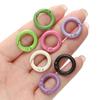 Yogodlns 10Pcs/Lot 16 Colors Metal O Ring Clasp Openable Round Carabiner Keychain Clips Hook Dog Chain DIY Jewelry Buckle Connector Bags Accessories