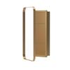 Stylish Rectangle Mirror Cabinet, Recessed Medicine Cabinet, Metal Framed, Adjustable Shelves, Storage for Bathroom, Living Room and Bedroom, Gold