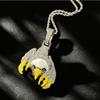 European and American Hip-hop Style Enamel 3D Eagle Pendant Alloy Personalized Trend Men's Animal Necklace Accessories