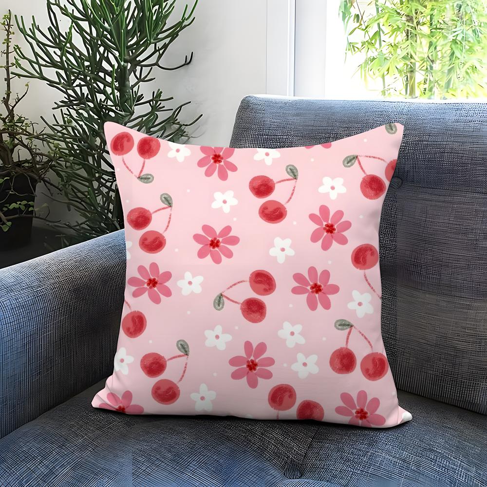 Cartoon Style Pattern Cushion Cover Comfortable Reversible Pillow Cover Ideal for Car Sofa Bedroom Beyond