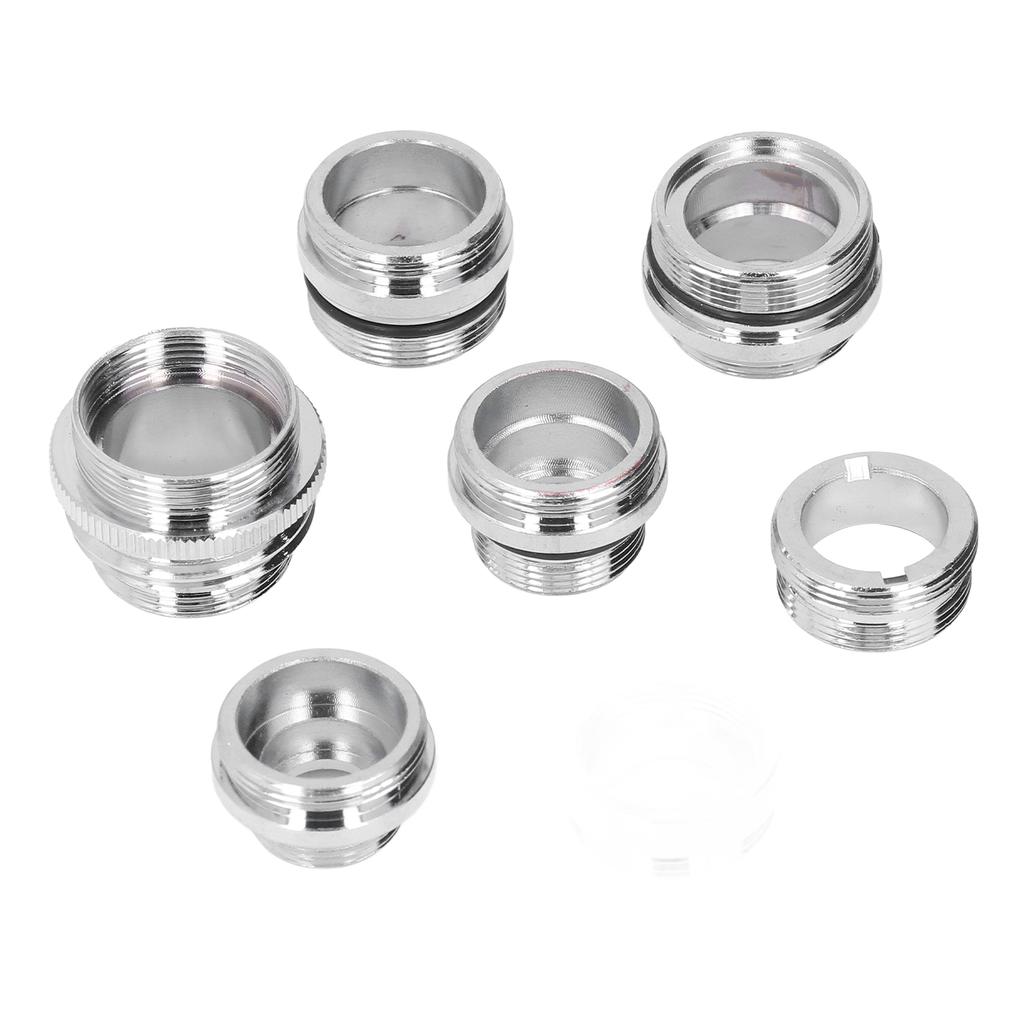 7Pcs/Set Male Female Faucet Adapter Kit with Gasket Brass Aerator Adapter Set for Garden Hose