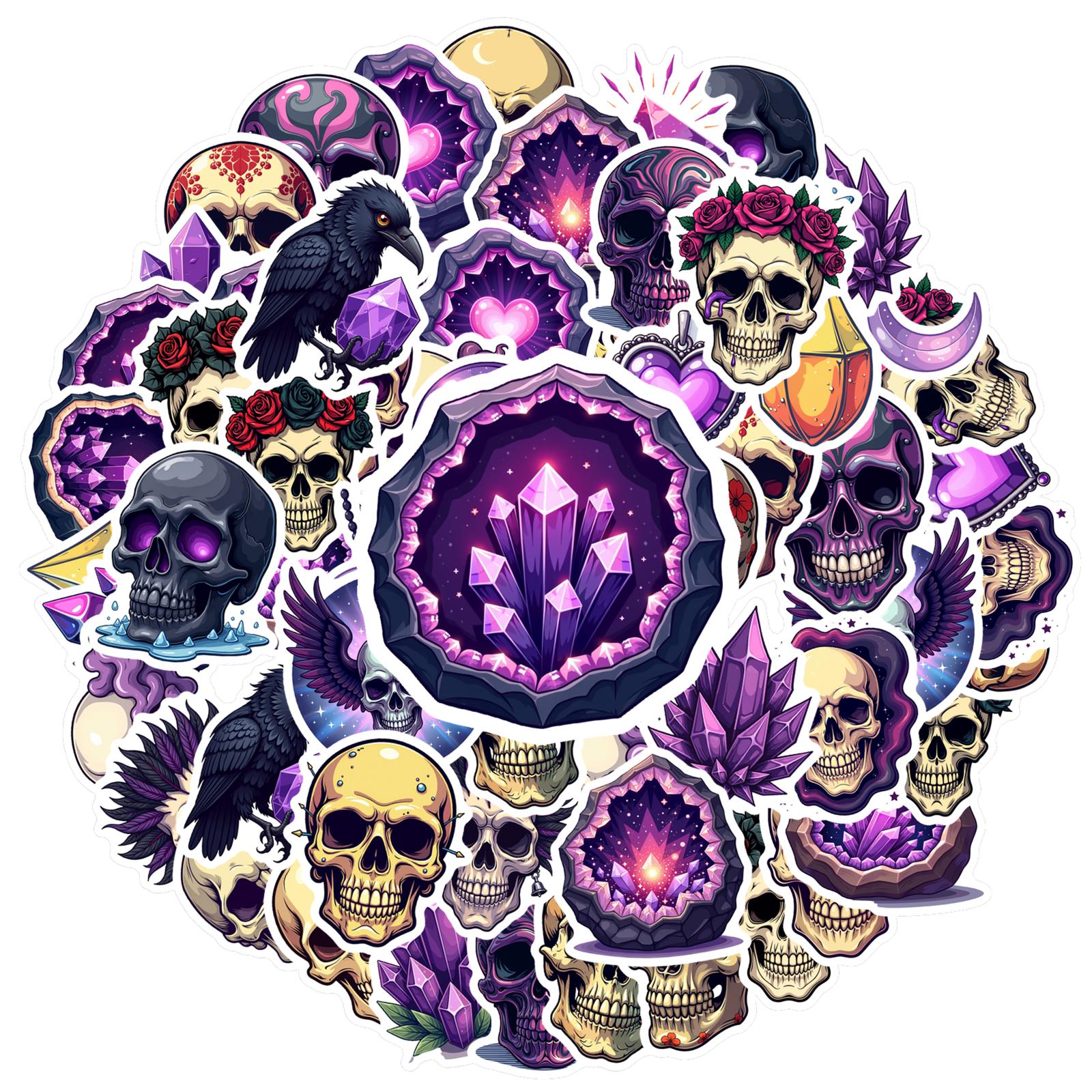 

Gothic Gems Decals Mysterious Gothic Graffiti Decals Teacher Reward Stickers For Phone Luggage Fridge