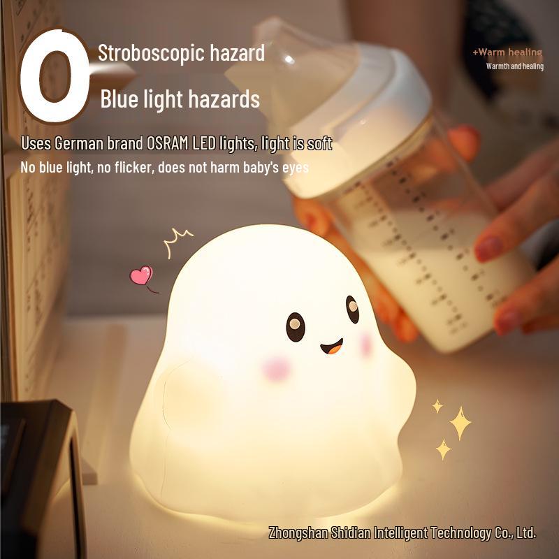 

Rechargeable Halloween Ghost Night Light – Bedside Lamp & Party Decoration 2W