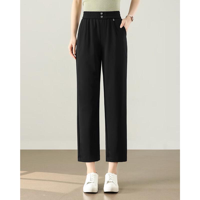 

TERRE BLEUE Women s Casual Straight Cropped Suit Pants 27