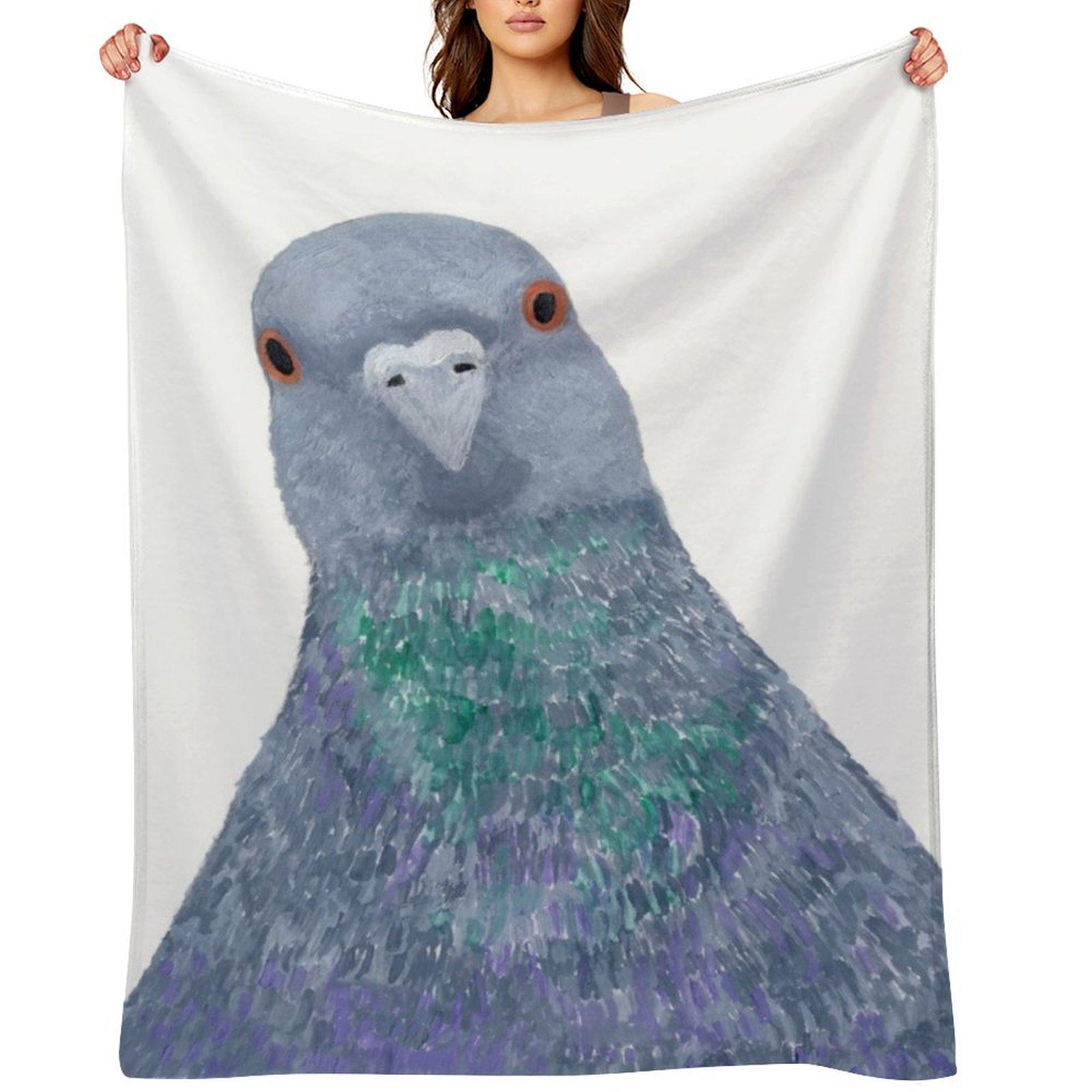 Pigeon Wild Rock Dove Bird Throw Blanket Multi-Purpose Beautifuls Soft Beds Hairys Blankets 75X95CM