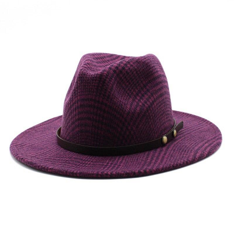 Buy Wool Hats Fedora Women Men Wide 