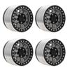 4pcs RC Car Wheel Professional Aluminium Alloy Replacement RC Wheel Rims for SCX6 1 6 RC Cars 2.9inch Titanium