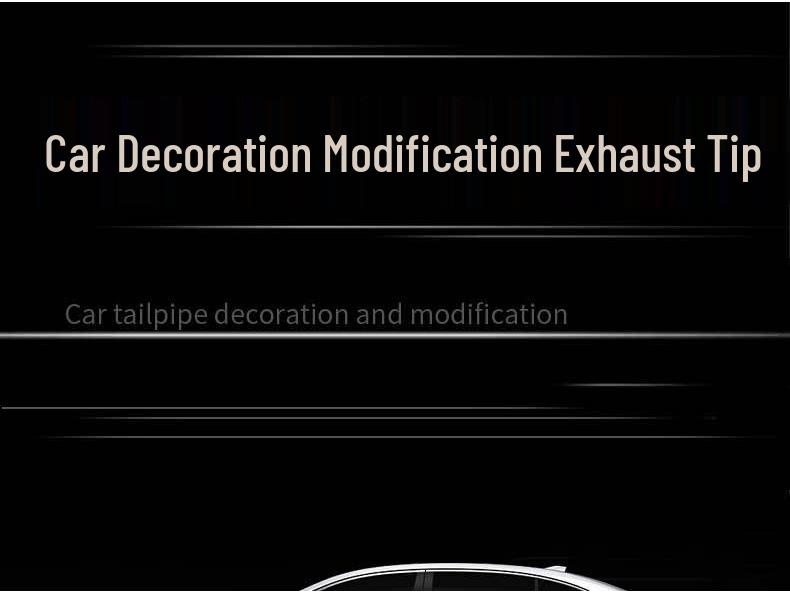 Automobil Edelstahl Schwarz Titan Auspuffrohr Quadratischer Auslass für BMW