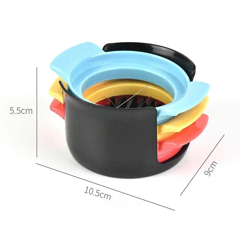 3 In 1 Egg Slicer Fancy Splitting Stainless Steel Egg Cutter Mold Multifunctional Kitchen Gadgets Ham Slicing Kitchen Accessorie