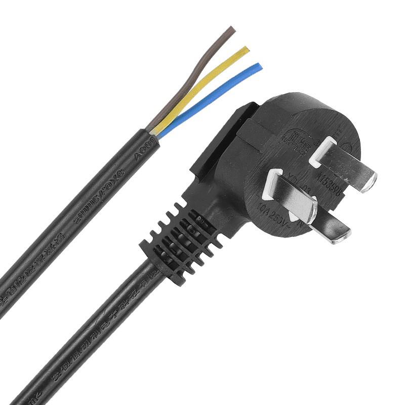 

Pure Copper Three-phase Power Cord 3*0.75mm², 1mm², 1.5mm² with Plug - Three-core, Three-hole Connection 0.5 sq mm, 1 m