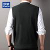 ROMON Men's 100% Cashmere V-Neck Sleeveless Sweater Vest
