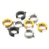 10pcs Stainless Steel Huggie Hoop Earring Hooks Clips Ear Post for DIY Jewelry Punk Hiphop Earrings Making Supplies Accessories