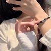KT cat obsidian strawberry crystal bracelet women's handwoven hand rope couple girlfriend transfer beads