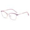 6205 New Trendy Metal Cat Eye Fashion Anti-Blue Flat Mirror, European And American Fashion Spring Foot Glasses
