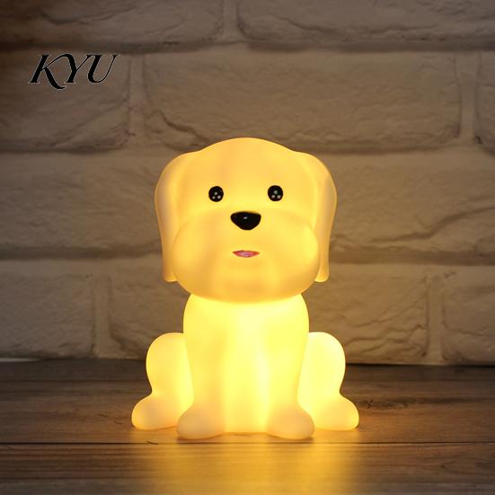 Decorative Desk Lamp for Kids Cute Animal Night Light Kids, Rabbit Bear Deer Cat Dog Birthday Gifts Boys Girls Shape LED Bedside Lamp, Soft