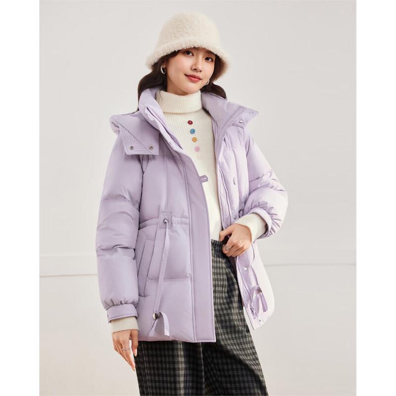 IEF Women's Korean Style Waist-Cinching Down Jacket