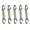 1/4/5/6/10Pcs Outdoor Tent Elastic Buckle Stainless Steel Windproof Camp Rope Fixing Spring Buckle for Tent Accessories
