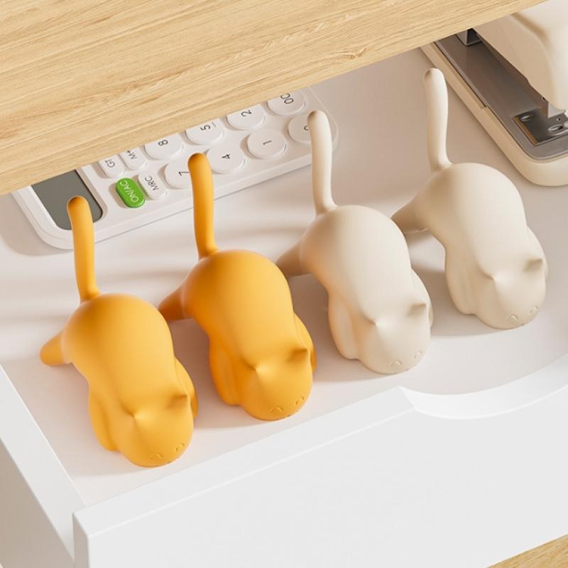 Cute Portable Cat Bag Hook Hanger Table Hook Handbag Backpack Travel Bag Organizer Holder Home Office Decor Desk Side Hooks