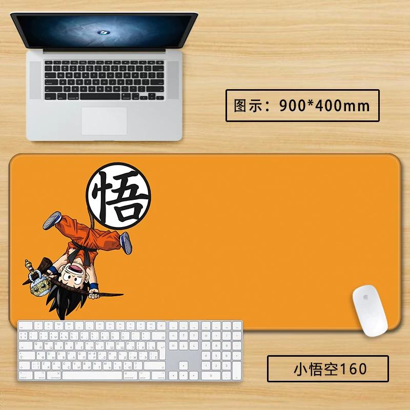 Neuer Schlichter Stil Son Goku Leder Mauspad Übergröße Animation Dragon Ball Kakarotto Kreative Computer Tastatur Büro Rutschfest Wasserdicht Tischmatte