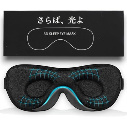 

[.co.jp Exclusive] (Recommended by Sleep Advisors) 3D Eye Mask for Sleeping, Goodbye Light, with Storage Pouch, 99.99% Light Blocking, 3D Constructi