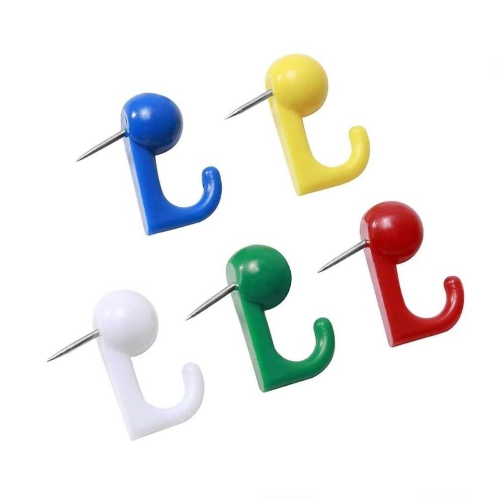 100Pcs DIY Colorful Push Pins Creative Multifunctional Board Thumbtack Reusable Easy Install Thumb Tacks Office School Supplies