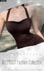 Emptio Cabaret Tight Gal Sexy Maxi Midi Short Hanging Cute and Plus Tank Mini Club Brown Women's Dress, Dress, Fit, Style, Dress, Length, Length,