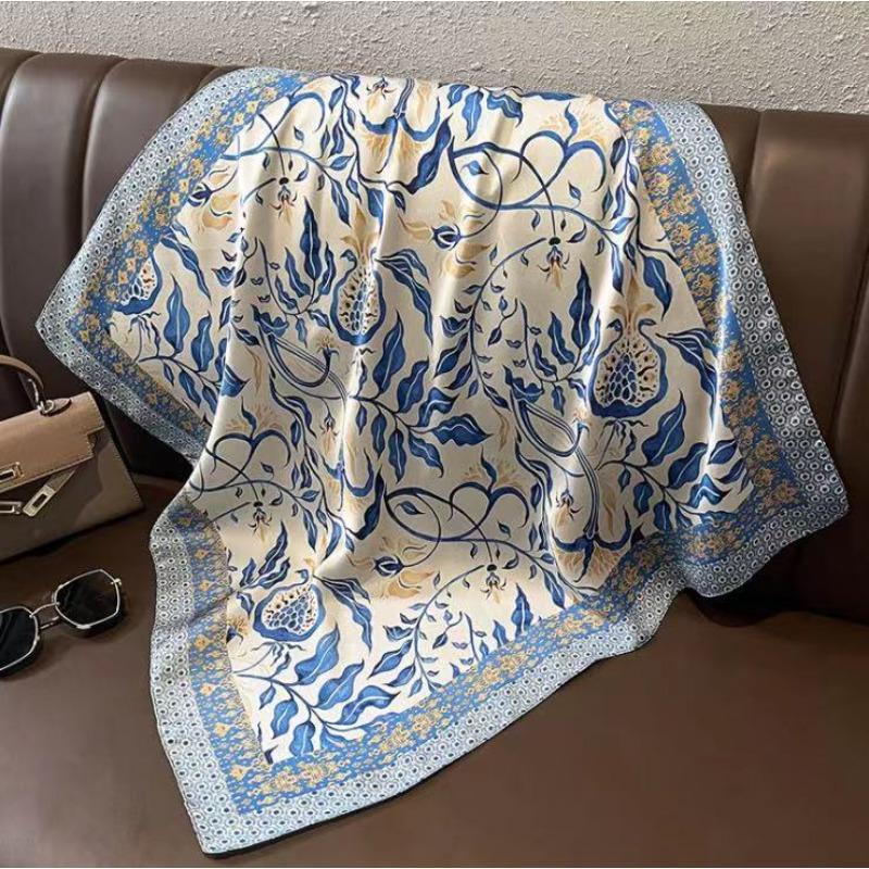 New 70 * 70 spring and summer sunscreen small square scarf large printing women s silk scarf thin light sunscreen scarf headband 70*70