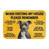 Please Remember Staffordshire Bull Terrier House Rules Doormat Mat Anti-Slip Kitchen Bath Living Room Entrance Rug Carpet