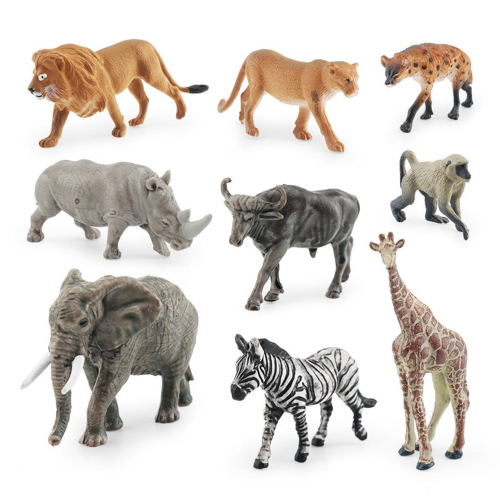 Set Realist cu 17 Piese de Figurine cu Animale Sud-Americane Inclusiv Leneș Furnicar Jaguar Zebră Leu Elefant Pentru Decor Acasă și Utilizare Educațională
