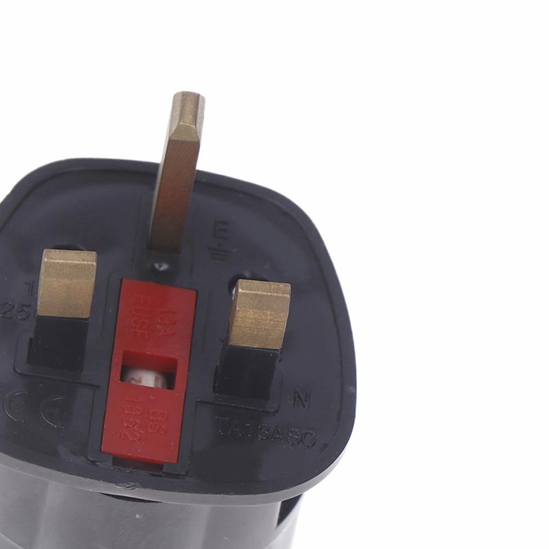 250V 13A Çok Fonksiyonlu Eu Avrupa - İngiltere Fiş Adaptörü 2 Pinli Güç Dönüştürücü Soket Seyahat Dubai Singapur Evrensel Adaptör