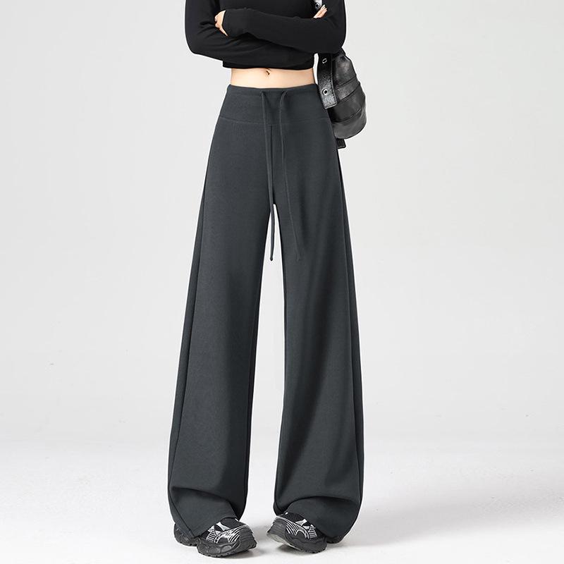 

2026 Summer Maternity Wide-Leg Nine-Point Pants with Snake Bone Pattern. L