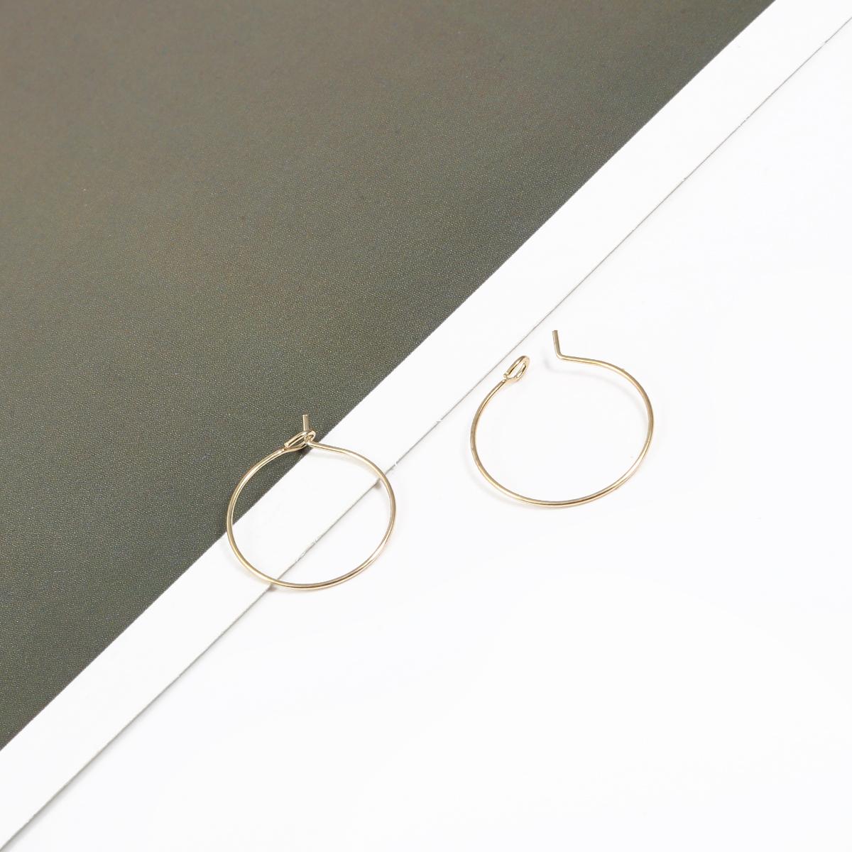 

50 шт. серьги-кольца круглые подвески 20-35 мм для бисера серьги ювелирные изделия серьги «сделай сам» 20mm 50pcs