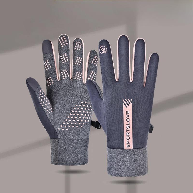 Winter Warm Gloves for Men and Women Cycling Warmth, Fleece and Thickened Cycling Gloves, Anti-slip Touch Screen, Waterproof