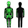 Halloween luminous skeleton cosplay children's costumes one-piece stage performance masquerade party