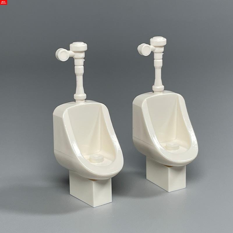 MOC Bricks Zombie Toilet Washroom Bathroom WC Furniture 4cm Figure Building Blocks Toys for Children Assemble City DIY Parts