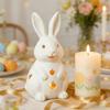 Creative Bunny Candle Holder White Easter Decoration Exquisite Rabbit Candlestick  Tabletop Display
