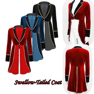 Halloween Women Circus Ringmaster Showman Κοστούμι Cosplay Μακρυμάνικο φράκο μπουφάν Χριστουγεννιάτικο αποκριάτικο πάρτι Ρόλε στολή