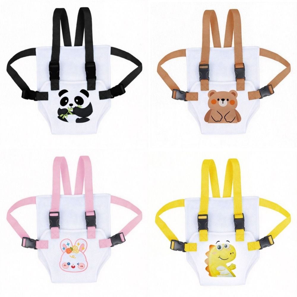 Portable Cartoon Dining Chair Strap Breathable With Mesh Design Feeding Harness Lightweight Easy To Carry Safety Seat Strap