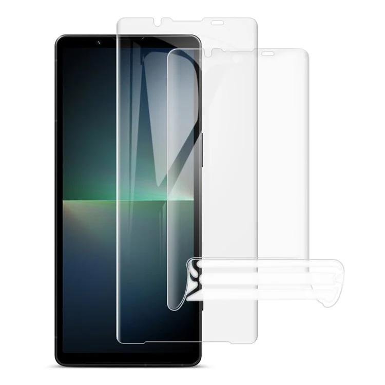 

IMAK 2 шт./компл. гидрогелевая пленка III для Sony Xperia 5 В пылезащитная пленка из ТПУ для экрана сотового телефона