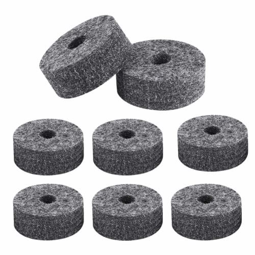 8-Piece Set of Standard Size Cymbal Washers/Drum Felt Pads, Lightweight and Resistant To Deformation, Replacement Cymbal Felt Pads for Drums, Improves