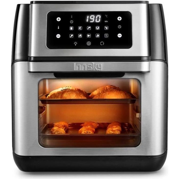 Friggitrice ad aria - Innsky - 10L - 1500W - Grigio