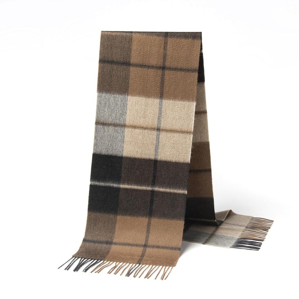 2025 British Plaid Wool Scarf for Men & Women - Warm, Autumn/Winter Style