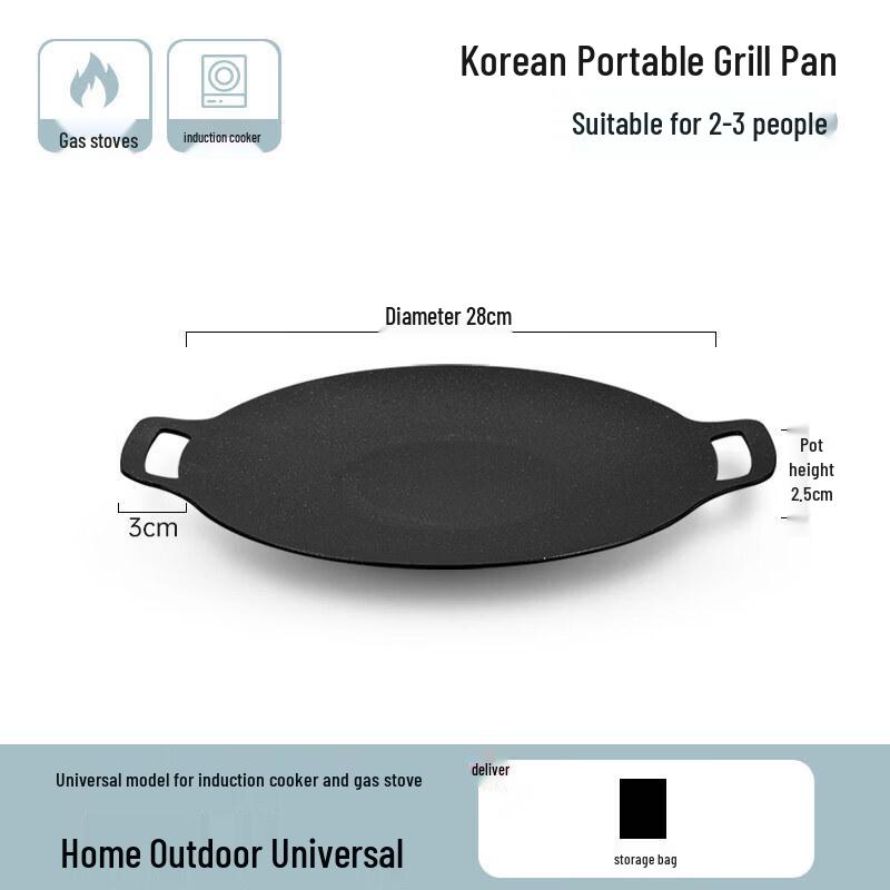 UOSO Multi-functional Grill Pan for Camping & Home Use